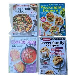 4 Recipe New Magazine Books, Comfort Food, Cooking, Meal Planning, Family Meals